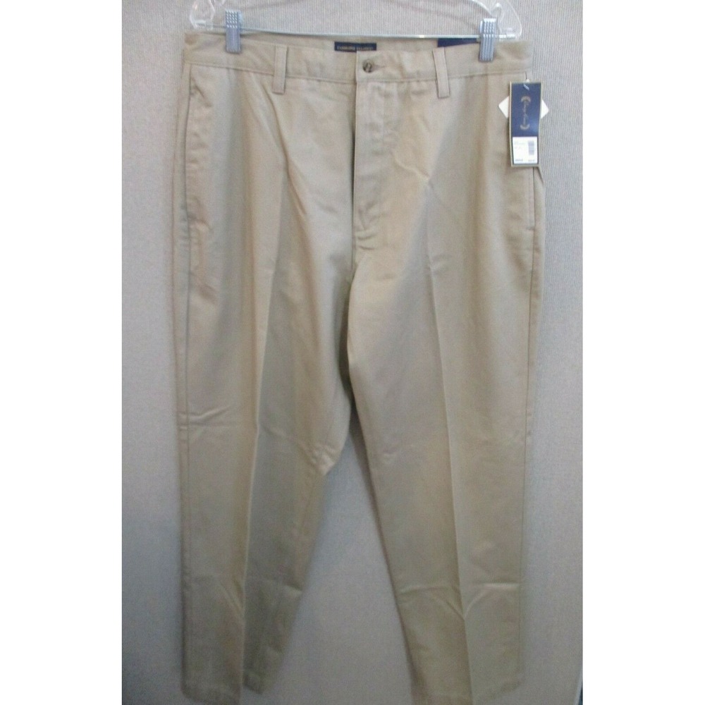 Y2K Cambridge Classics Khaki Pants Size 36 X 32 NWT 100% Cotton Classic Fit